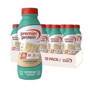 Premier Protein Shake, Cake Batter Delight, 30g Protein, 11 fl oz, 12 Ct.
